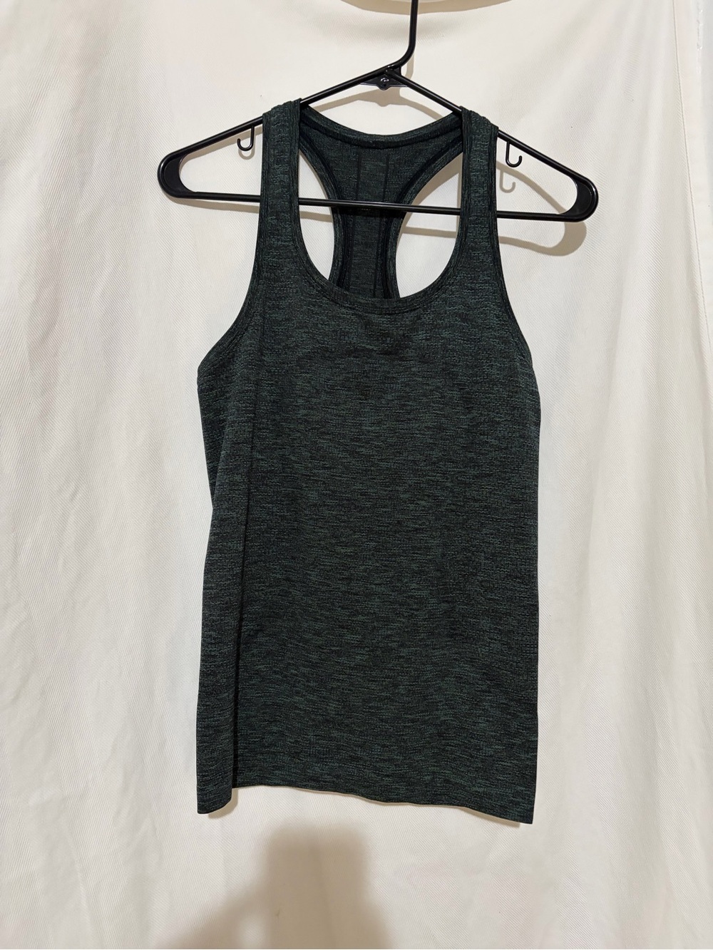 Lululemon Swiftly Tech Speed Racerback Tank Dark Heather Green 4 Athleisure